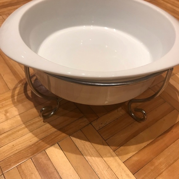 Portelan Chafing Dish Buffet Set,  white Finish Chafing Dish, Nwot​​​​​​​​​​​​ - Picture 4 of 7